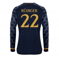 Real Madrid Antonio Rudiger #22 Vieraspaita 2023-24 Pitkähihainen